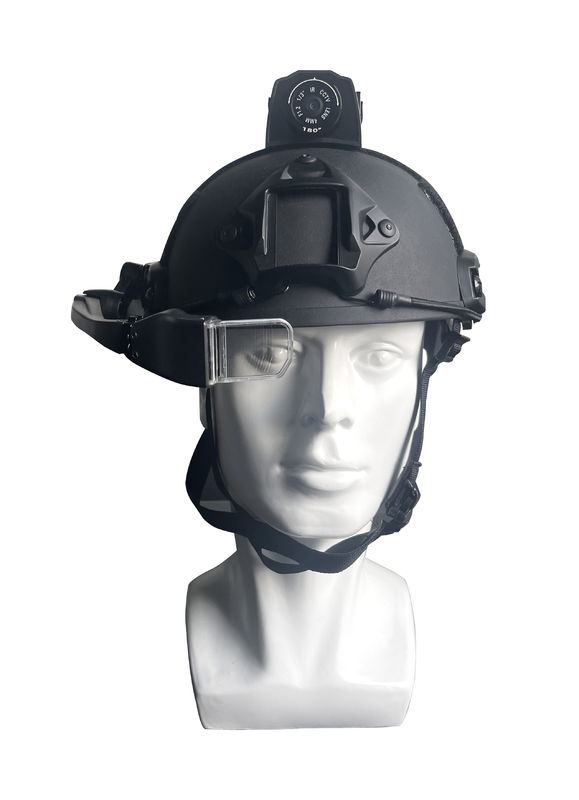 Sicurezza 4G Casco tattico Fotocamera a doppia lente 1080P Real Live Streaming