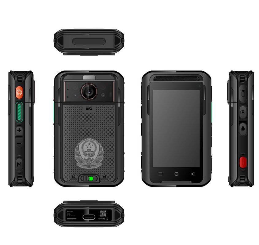 5G NR/SA Thermal Imaging Camera del corpo 4K HD 3500mah Doppia batteria EIS 4G 64GB 3,1 pollici LCD