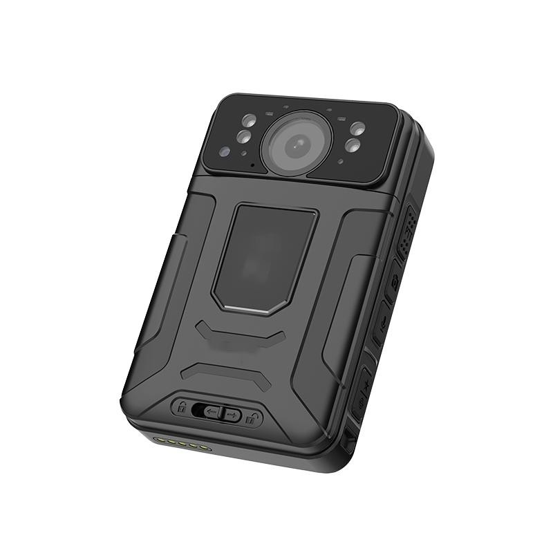 1080P riconoscimento facciale Fotocamera PTZ indossabile sul corpo Sistema Android IP66 Fotocamera di polizia impermeabile con LED