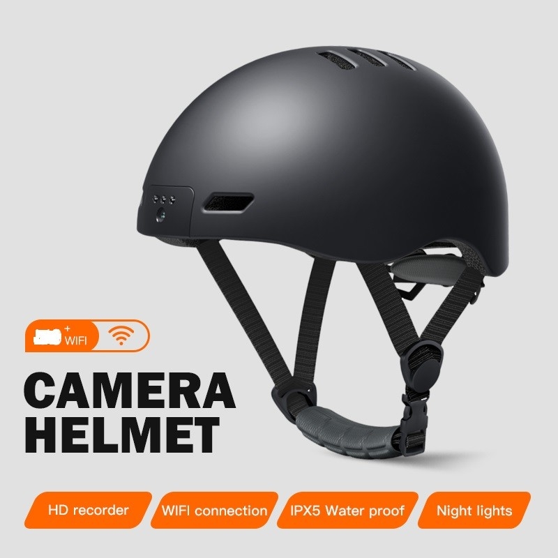 720P Camera casco di sicurezza con IP67 impermeabile e temperature di funzionamento fino a 70 gradi C