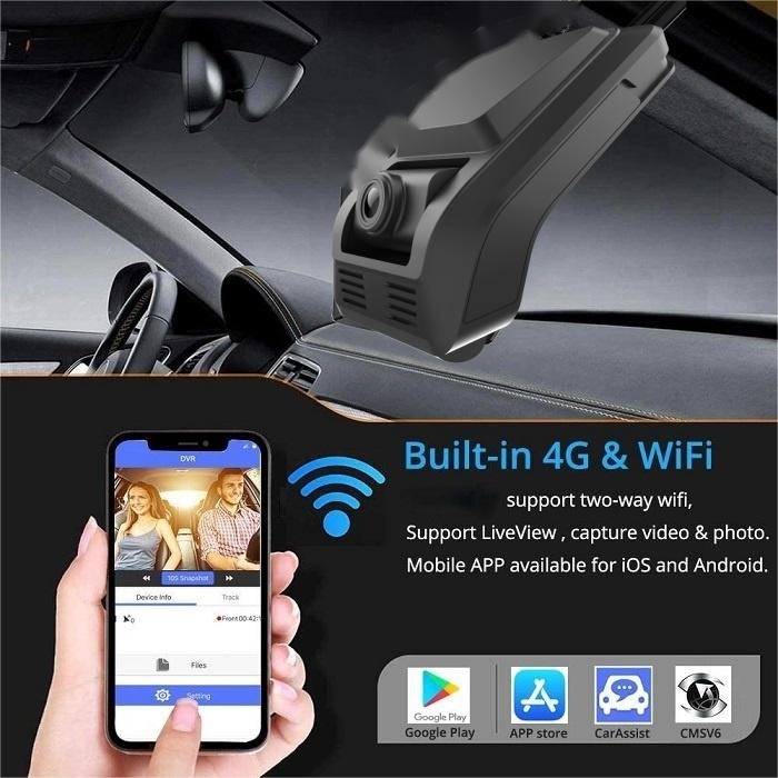 1080P 4G Dash Cam con ADAS DMS all-in-one Parcheggio di monitoraggio per la gestione della flotta