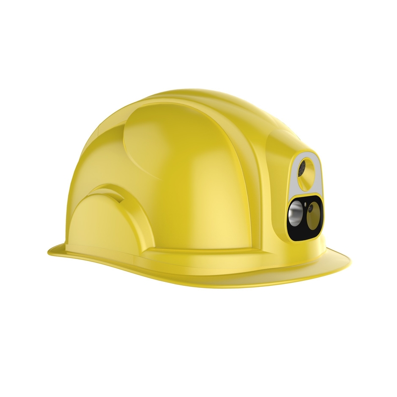 Hardhat di tracciamento GPS 4G robusto per cantiere di costruzione Rango di messa a fuoco da 0,5 m all'infinito -20 ° C a 60 ° C