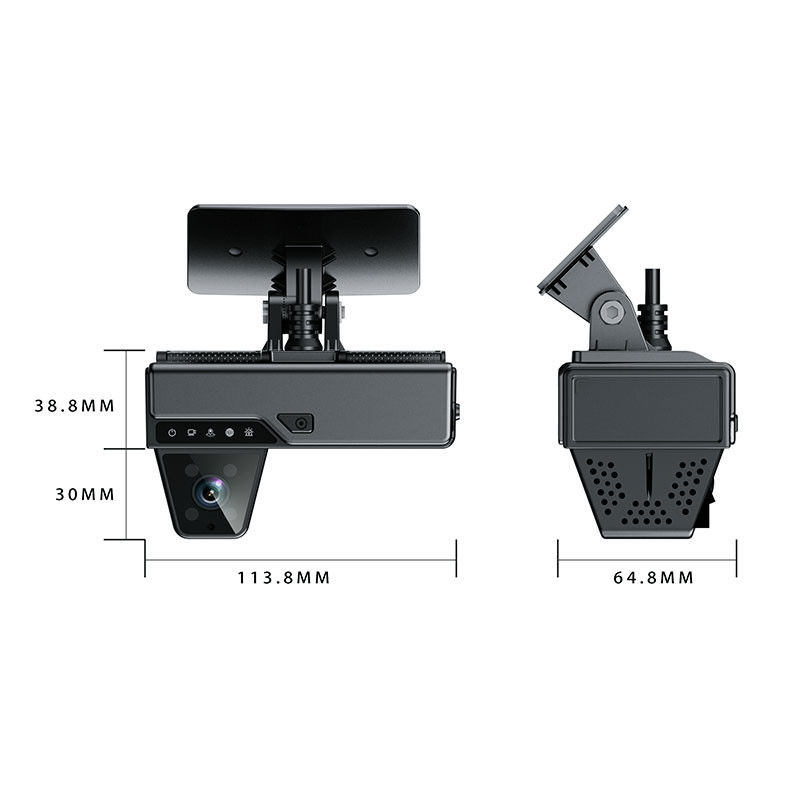 170 gradi angolo di visione 4G Dash Cameras con tecnologia di archiviazione FAT32 e un design compatto da 0,4 libbre adatto per il monitoraggio dei veicoli commerciali