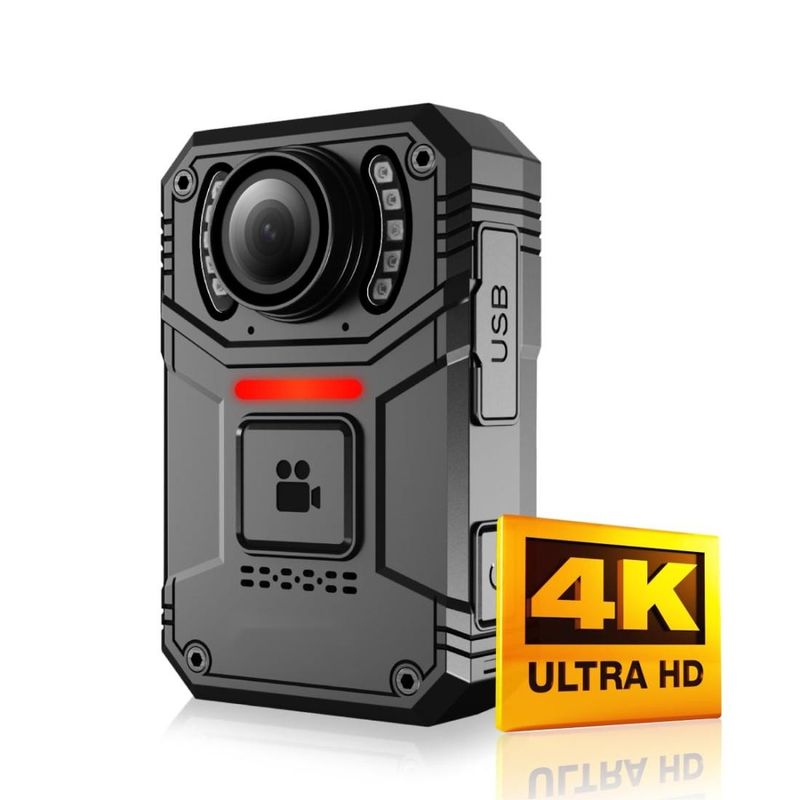 4K HD Law Enforcement Security Bodycams 2500 Mah Battery and 2 inch Display