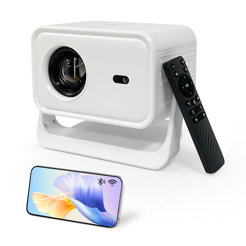 1GB Buffer Memory Mini Portable Projector Easy to with Airplay/MiraCast Screen Mirror and 1.2m-4.5m Projection Distance