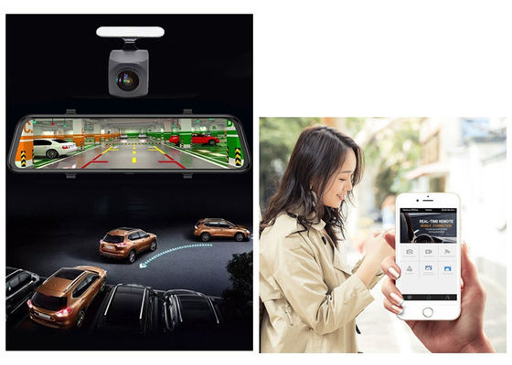 Un poco macchina fotografica touch screen di 4G ADAS doppio 12,0» con la macchina fotografica di parcheggio inversa dell'automobile di vista DVR